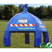 inflatable projection dome tent